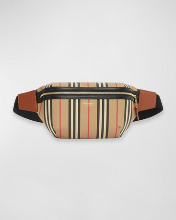 BURBERRY SONNY ICON STRIPE E-CANVAS BELT New 1:1 Bags