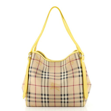 BURBERRY CANTERBURY HAYMARKET CHECK SMALL TOTE New 1:1 Bags
