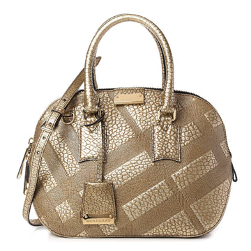 BURBERRY SMALL ORCHARD CHECK METALLIC LEATHER New 1:1 Bags