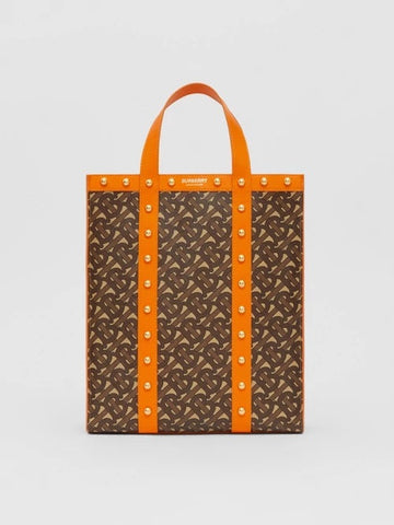 BURBERRY MONOGRAM E CANVAS PORTRAIT TOTE New 1:1 Bags