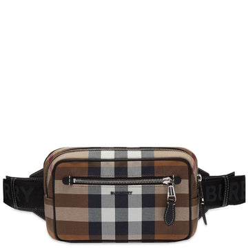 BURBERRY WEST CHECK CANVAS BELT New 1:1 Bags IN BIRCH BROWN