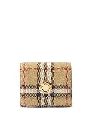 BURBERRY SMALL CHECK FOLDING WALLET