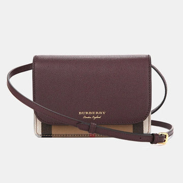 BURBERRY HAMPSHIRE HOUSE CHECK MAHOGANY CROSSBODY New 1:1 Bags