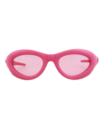 Bottega Veneta Unisex Round/Oval Pink Pink Pink Fashion Designer Eyewear