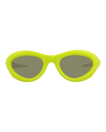 Bottega Veneta Unisex Round/Oval Green Green Green Fashion Designer Eyewear