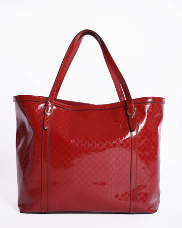 Gucci Red Microguccissima  Leather Medium Nice Tote