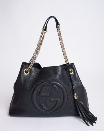 Gucci Old Rose Leather Soho Tote Bag