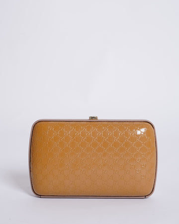 Gucci Guccissima  Leather Box Clutch