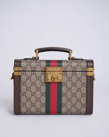 Gucci Savoy Brown GG Supreme Canvas Beauty Case