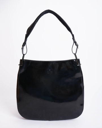 Gucci Black  Leather Shoulder Bag