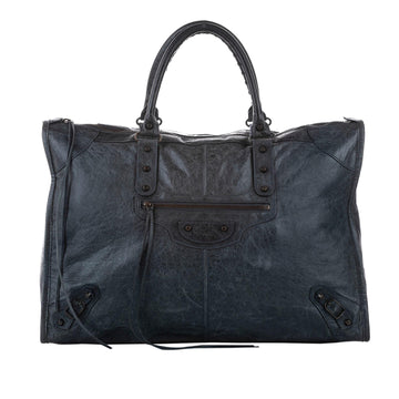Balenciaga Large Motocross Classic City Leather Tote Bag (SHG-12366)