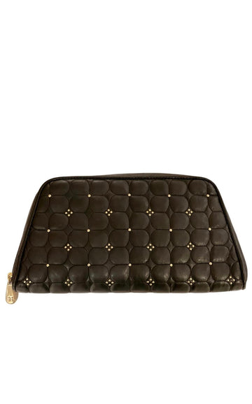 Black Leather Clutch