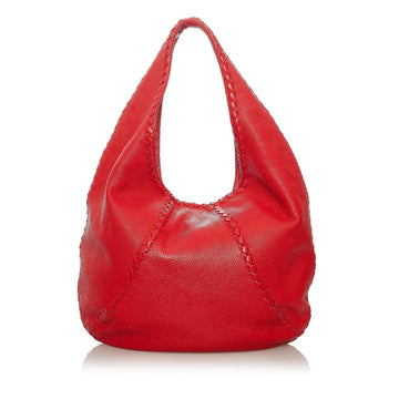 Luxury Bottega Veneta Baseball Leather Hobo Bag (SHG-29005)