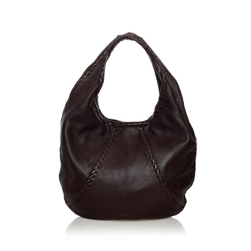 Luxury Bottega Veneta Baseball Leather Hobo Bag (SHG-32401)