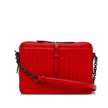 Luxury Bottega Veneta Intrecciato Belt Flap Camera Bag (SHG-sqwf3F)