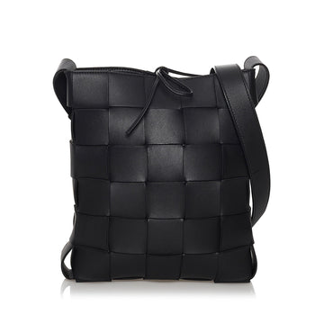 Luxury Bottega Veneta Intrecciato Cassette Leather Crossbody Bag (SHG-30630)