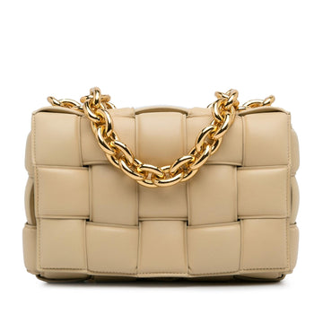 Luxury Bottega Veneta Intrecciato Lambskin Padded Chain Cassette (SHG-hg8jMi)