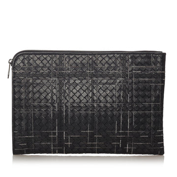 Luxury Bottega Veneta Intrecciato Leather Clutch Bag (SHG-27403)