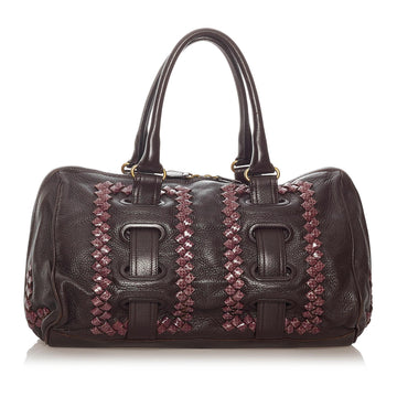 Luxury Bottega Veneta Intrecciato Leather Handbag (SHG-27767)