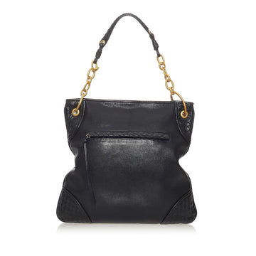 Luxury Bottega Veneta Intrecciato Leather Shoulder Bag (SHG-28132)