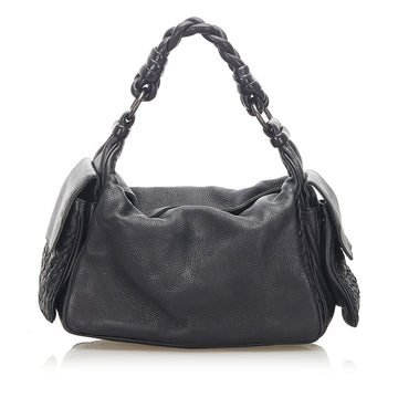 Luxury Bottega Veneta Intrecciato Leather Shoulder Bag (SHG-36583)