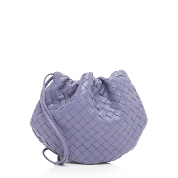 Luxury Bottega Veneta Intrecciato Nappa Bulb Mini Shoulder Bag (SHF-e6euL5)