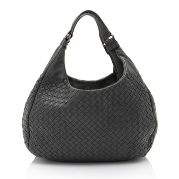 Luxury Bottega Veneta Intrecciato Nappa Campana Medium Shoulder Bag (SHF-a7yNeU)