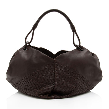 Luxury Bottega Veneta Intrecciato Nappa Fortune Cookie Hobo (SHF-imWKPE)