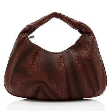 Luxury Bottega Veneta Intrecciato Nappa Leather Embroidered Large Hobo (SHF-5xctaM)