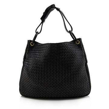 Luxury Bottega Veneta Intrecciato Nappa Sloane Hobo  - FINAL SALE (SHF-17071)