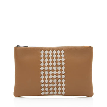 Luxury Bottega Veneta Intrecciato Nappa Zip Pouch (SHF-wyJGCB)
