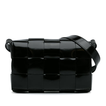 Luxury Bottega Veneta Intrecciato Patent Cassette (SHG-w1334a)