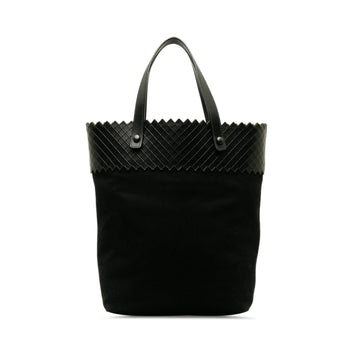 Luxury Bottega Veneta Intrecciomirage Trimmed Canvas Tote (SHG-OeLhp5)