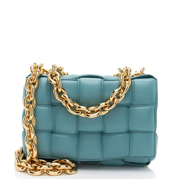 Luxury Bottega Veneta Lambskin Cassette Chain Maxi Shoulder Bag (SHF-0QZNRJ)