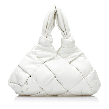 Luxury Bottega Veneta Maxi Intrecciato Padded Lock Tote (SHG-gYS5Vd)