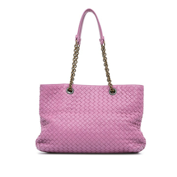 Luxury Bottega Veneta Medium Intrecciato Double Chain Tote (SHG-VXBiMk)
