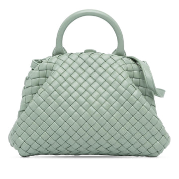 Luxury Bottega Veneta Mini Nappa Intrecciato Padded The Handle Satchel (SHG-PCibeE)