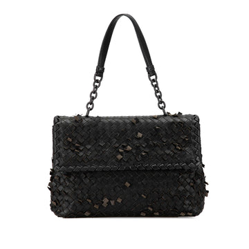 Luxury Bottega Veneta Nappa Intrecciato Tobu Olimpia Shoulder Bag (SHG-mXrd77)