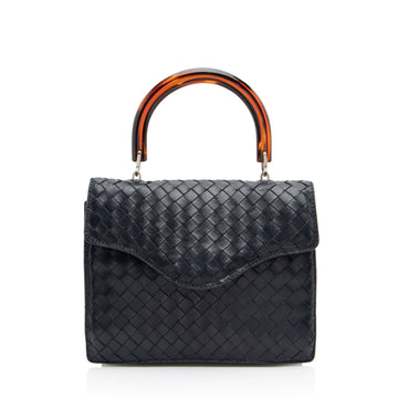 Luxury Bottega Veneta Vintage Intrecciato Nappa Top Handle (SHF-88Arm6)