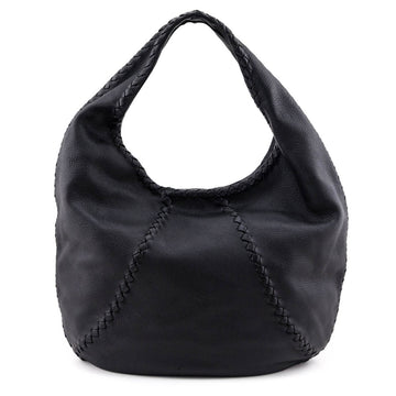 Luxury Bottega Veneta Black Cervo Deerskin Large Hobo