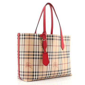 BURBERRY Haymarket Check Medium Reversible Tote