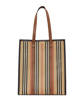 BURBERRY ICON STRIPE PORTRAIT TOTE New 1:1 Bags