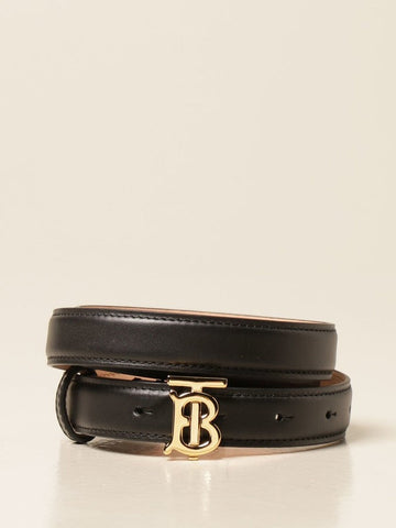 BURBERRY TB CALF LEATHER BELT