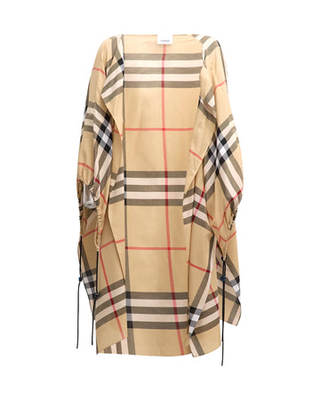 BURBERRY VINTAGE CHECK PATTERN CAPE