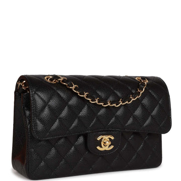 Chanel bag Small Classic Double Flap Black Leather Gold Hardware