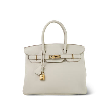 Birkin 30 Craie Veau Togo  C Stamp