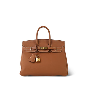 Birkin 25 Gold Veau Togo  Y Stamp