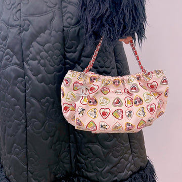 Chanel Valentine Heart Motif Chain Hand Bag