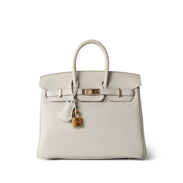 Birkin 25 Beton Togo Rose  D Stamp