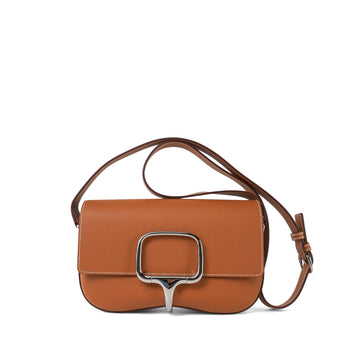 Della Cavalleria Elan Gold leather Palladium Plated B Stamp
